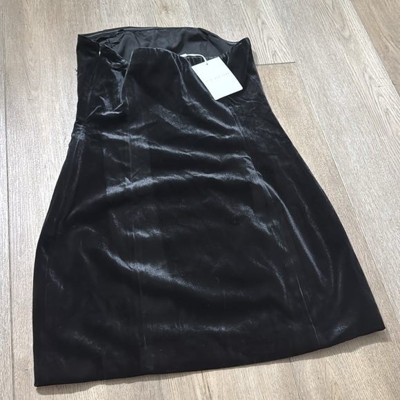 NWT! Anthro Endless Rose Strapless Rhinestone-Embellished Velvet Mini Dress 🕸️ - Picture 6 of 7